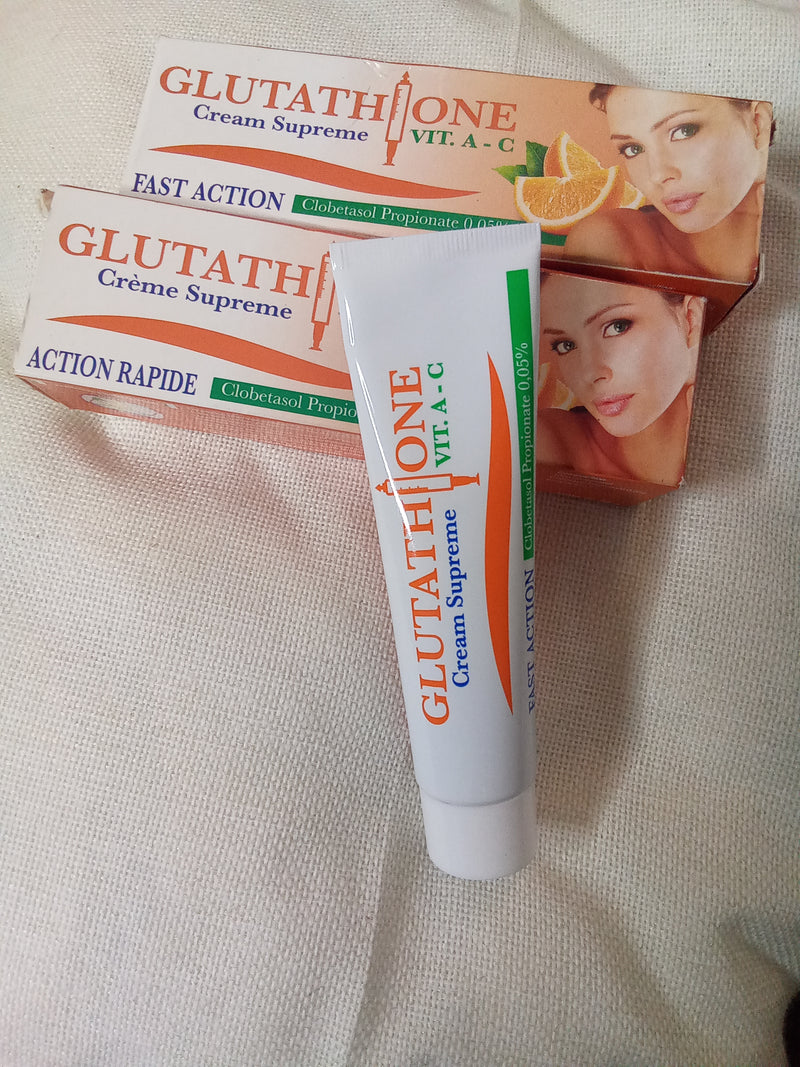 Glutathione Tube Crème Suprême à la Vitamine A-C lot de 2