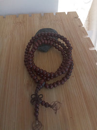 Bracelet Perles de Prière en Bois Yoga Collier pour Homme Femme