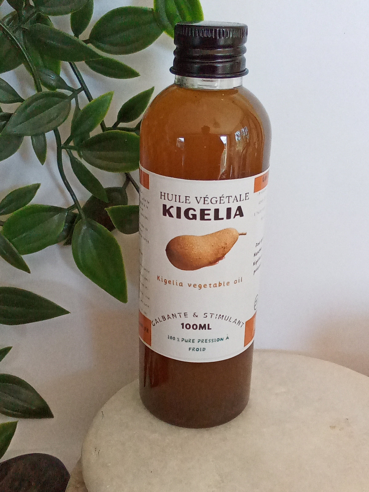 Kit Gélules et huiles kigelia Africana  Grossir le Fessier-Hanches-Poitrine -Kigelia Africana 100% Naturelle l 100Ml & 120 gélules