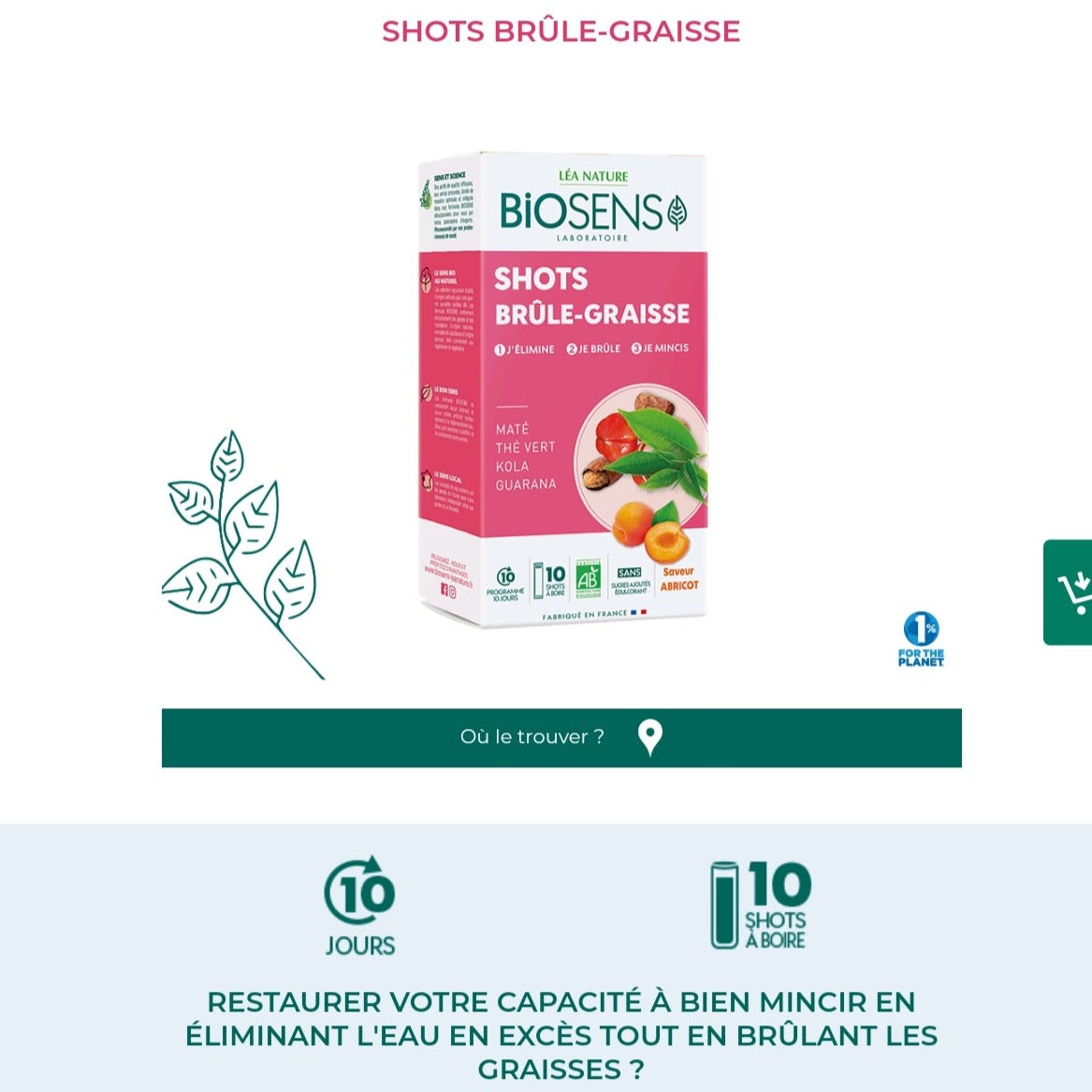 SHOTS BRÛLE-GRAISSE