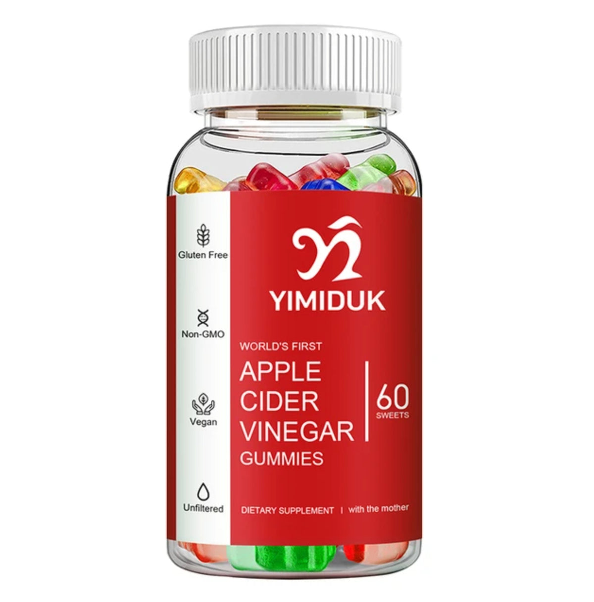 Gummies Amincissantes , 60 Gommes Vinaidre de Cidre