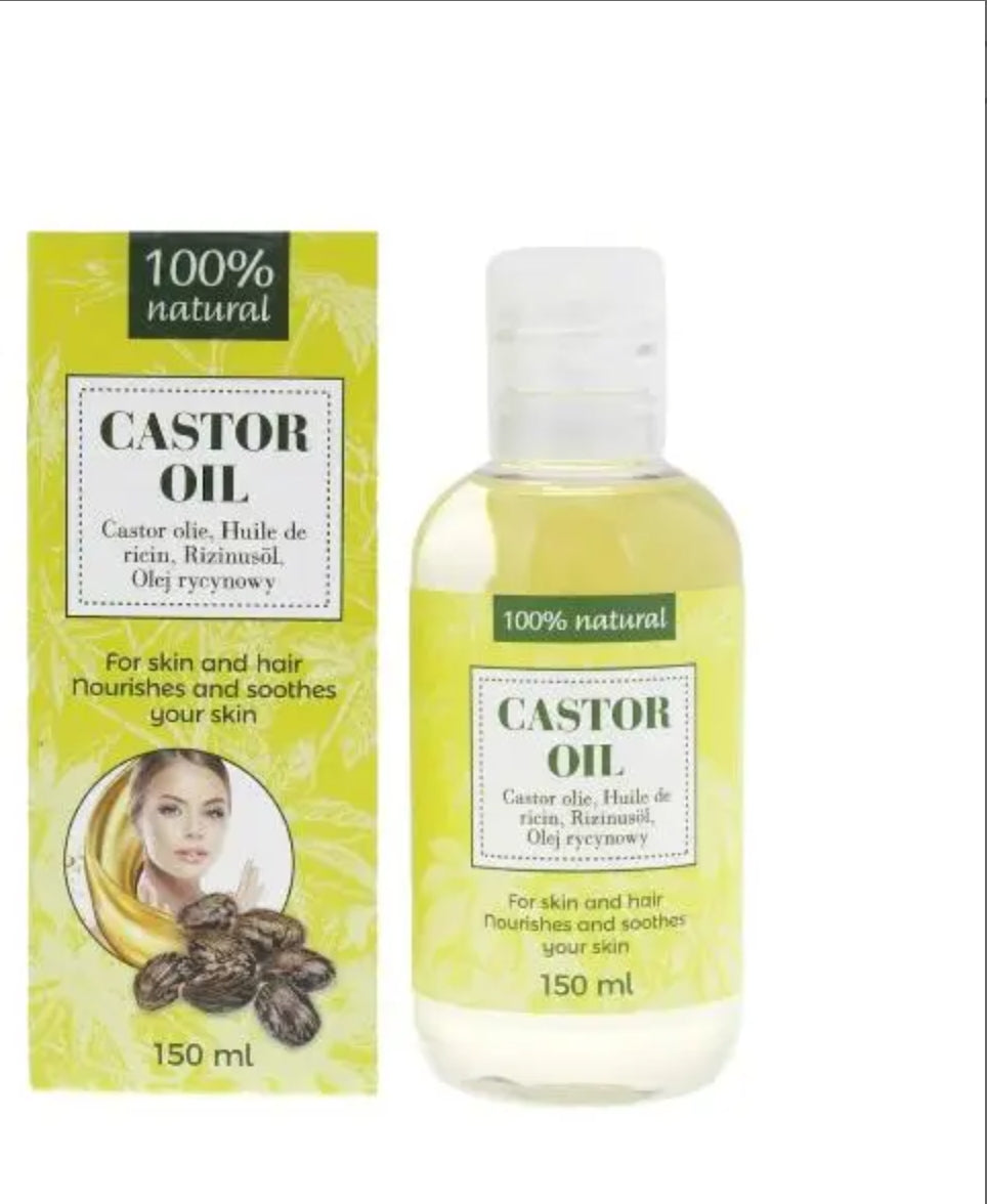 Huile de castor 100 % naturelle 150 ml ( huile de Ricin )