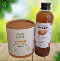 Kit Gélules et huiles kigelia Africana  Grossir le Fessier-Hanches-Poitrine -Kigelia Africana 100% Naturelle l 100Ml & 120 gélules